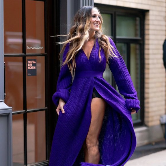 Hanifa Knit Cardigan Dress as seen on SJP! - Picture 5 of 6